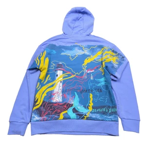 $168 Scotch & Soda Back Lighthouse Artwork Hoodie Mens Size Small - Picture 1 of 11