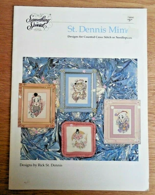 NEW  Something Special Cross Stitch Pattern Booklet "St. Dennis Mimes"  Clowns - Image 1 of 4