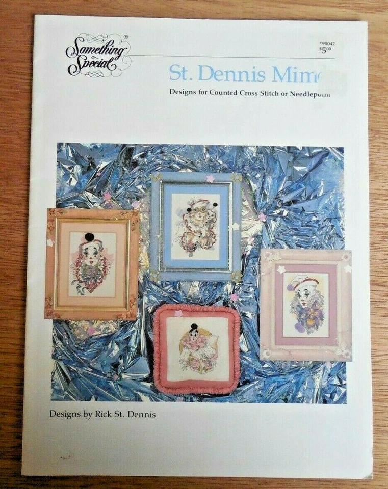 NEW  Something Special Cross Stitch Pattern Booklet "St. Dennis Mimes"  Clowns - Image 1 of 4