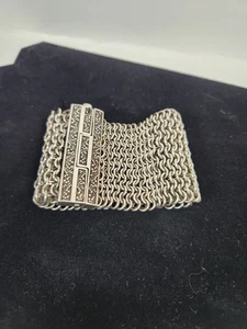 BRACCIALE LARGO CATENA PESANTE GROSSA ARGENTO STERLING LOIS HILL 6,3 oz - Foto 1 di 8