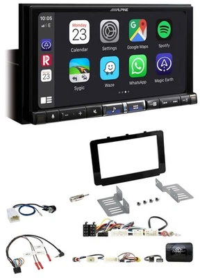 Alpine 2DIN DAB USB Lenkrad Bluetooth Autoradio für Toyota Hilux 16-20 USB - Bild 1 von 4