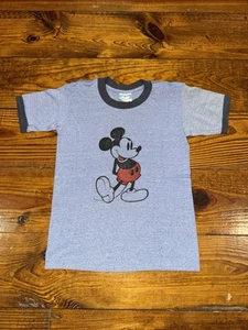 Vintage 70s 80s Disney Mickey Mouse Youth Kids Graphic Tee 14-16 Rare Cartoon - Picture 1 of 7