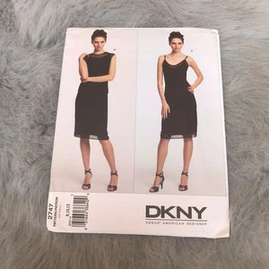 Vogue DKNY American Designer Series 2747 8 10 12 Close Fitting Dress Semiformal - Picture 1 of 3