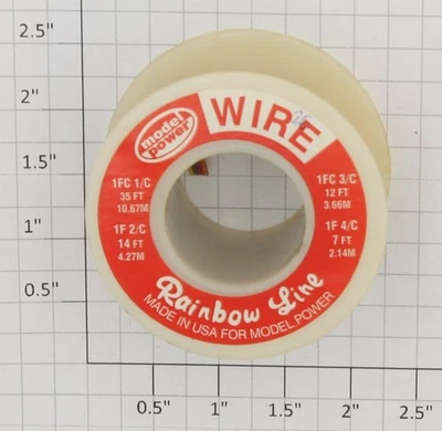 Model Power 0625-4 26 Gauge 4-Conductor Stranded Hook-Up Wire (10' +/-) - Image 1 of 2