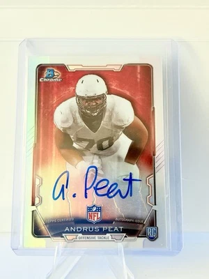 2015 Bowman - Chrome Rookie Autographs Andrus Peat #RCRA-AP Refractor (AU, RC) - Image 1 of 2