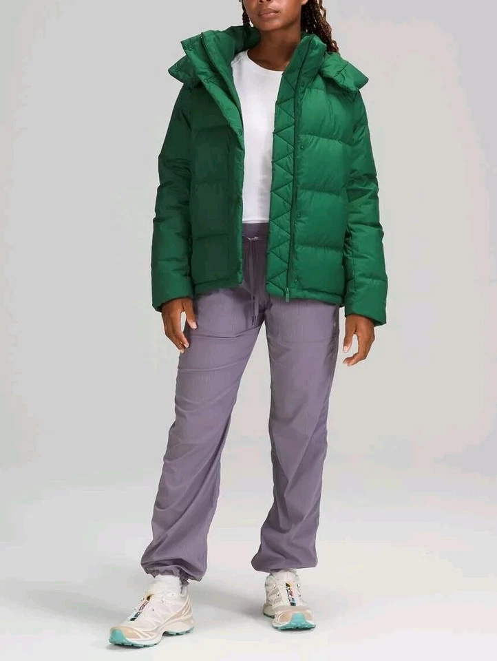 Jaqueta LULULEMON Wunder Puff Verde Tamanho 8 $298 Nova com etiquetas - Imagem 1 de 4