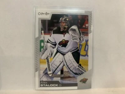 #379 Alex Stalock Minnesota Wild 2020-21 O-PEE-CHEE Hockey Card MV - Image 1 of 2