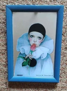 SCANDECOR PRINTED MIRROR SPECCHIO PIERROT LOVE MIRA FUJITA MICHEL ED. OKS - Picture 1 of 2