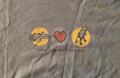 Nueva con etiquetas Camiseta Life is Good Mujer Treks, Hugs, and Rock & Roll Talla M NUEVA CON ETIQUETA Foto 1 de 2