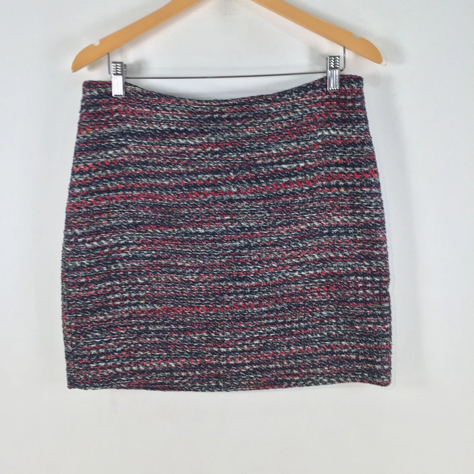 Esprit skirt 12 womens pencil mini tweed multicolour marle zip 102612 - Image 1 of 4