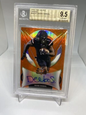 2019 Deebo Samuel Valiant /50 AUTO Rookie  RC Autograph BGS 9.5/10 GEM MT - Image 1 of 4