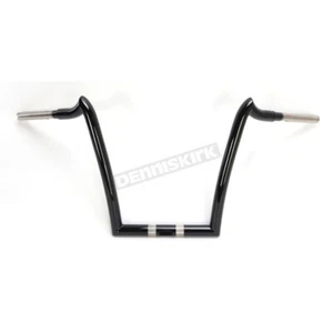 KST KUSTOMS GLOSS BLACK 1 1/4 in. Stainless Steel Renegade 14 in. Rise Handlebar - Bild 1 von 2