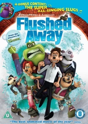 Flushed Away DVD Children (2007) Kate Winslet Quality Guaranteed Amazing Value - Image 1 of 4