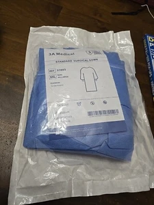 XXL 3A Medical Standard Surgical Gown, Level 3 AAMI PB70 Sterile New In Package - Picture 1 of 2