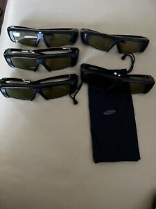 5 Pairs of Samsung 3D Active Glasses SSG-2100AB/XC
