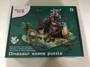 Dinosaur Prehistoric Scenę 3D Puzzle with Dinosaur Models Children Kids Learning - Picture 1 of 5