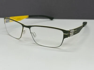 Ic! Monturas de gafas Berlin hombres mujer verde amarillo limón árbol angular Basti. Np Foto 1 de 4