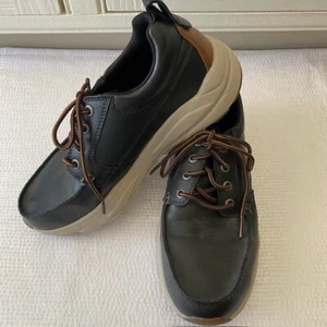 Skechers Mens Dark Brown Verrado Edric Memory Foam Relaxed Fit Casual Shoes 8 - Picture 1 of 11