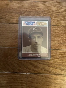 1989 Joe DiMaggio NY Yankees SLU Starting Lineup Card - Picture 1 of 2