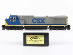 HO Scale Bachmann Spectrum 86013 CSX Dash 8-40CW Wide Cab Diesel #7738 - Picture 1 of 11