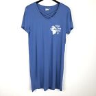 Disney Thumper Jersey T-Shirt Dress for Women by Junk Food Bambi Blue Cross Neck