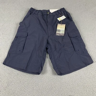 Pantalones Cortos Clearwater Outfitters Para Hombre Pequeños Azul 100% Nylon Tiro Medio Bolsillos Carga Foto 1 de 4