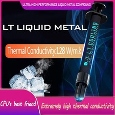 LT-100 128W/m.k Thermal Conductive Liquid Metal Paste Compound for CPU GPU Card