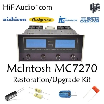 McIntosh MC7270 amplificador reconstrucción restauración recapitulación kit de servicio reparación reparación Foto 1 de 4