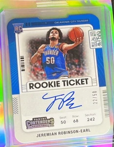 2021-22 Contenders - #131 Jeremiah Robinson Earl Rookie Auto Numbered /50 SSP - Picture 1 of 2