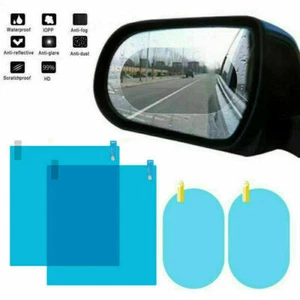 4x Large Size Rainproof Car Rearview Mirror Sticker Anti-fog Protective Film - Picture 1 of 8