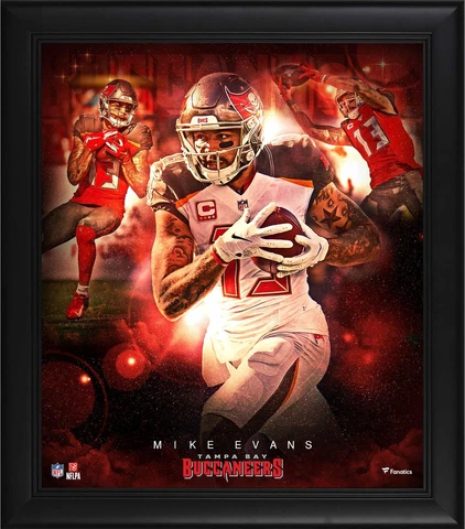 Mike Evans Tampa Bay Buccaneers Framed 15x17 Stars of the Game Collage Cover