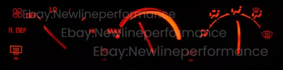 Red Climate Control LED Bulbs for GMC GM C1500 K1500 Suburban Yukon 1995-1998 - Image 1 of 1