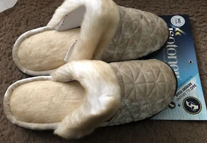 Isotoner Slipper(360 All Around Memory Foam) Ivory Sz 7.5-8 Feet Hugs-New Shoe - Picture 1 of 4