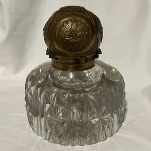 Betjemann & Sons Crystal Glass Inkwell Partner's Desk Ink Well 5623 London - Picture 1 of 23