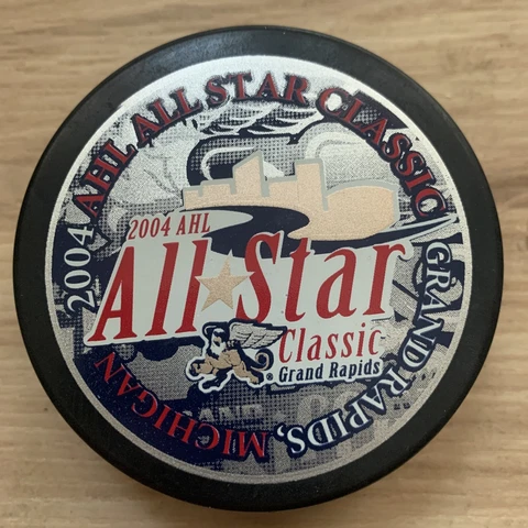 2004 AHL ALL-STAR CLASSIC HOCKEY PUCK GRAND RAPIDS GRIFFINS MICHIGAN INGLASCO Cover