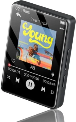 Lector MP3 Portátil A Batería Radio Fm Bluetooth 32GB Pantalla 2,4” Y Cascos - Imagen 1 de 4