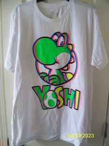 T-shirt YOSHI taglia S unisex GLITCH Threadz bianca - Foto 1 di 5