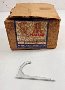 Bowers Mfg 1 pulgada pipa clavadora caja chapada en zinc de 91 - Imagen 1 de 8