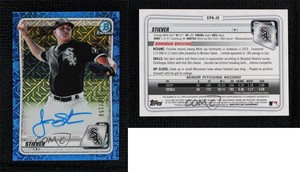 2020 Bowman Chrome Prospect HTA Choice Blue Mojo Refractor Jonathan Stiever Auto