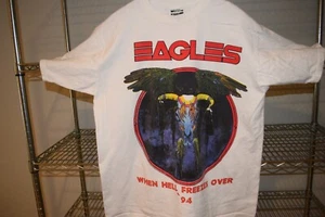 The Eagles vtg Rap Tee When Hell Freezes Over t shirt Men's XL bootleg - Picture 1 of 8