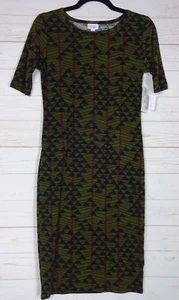 Vestido Julia para mujer Lularoe borgoña, verde y negro talla XS NUEVO CON ETIQUETAS - Imagen 1 de 3