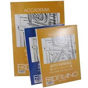 Fabriano Accademia Artist Paperpack A3 A4 120g 200gsm 100 200 Sheets paper pack