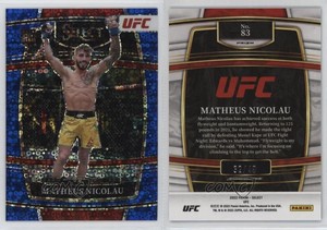 2022 Panini Select UFC Concourse Blue Disco Prizm /49 Matheus Nicolau Rookie RC