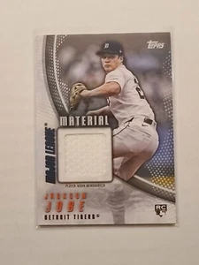 2025 Topps Series 2 Major League Material Relic Jackson Jobe RC #MLM2-JJO Tigers - Picture 1 of 2