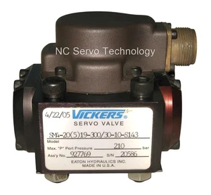 Vickers SM4-20(5)19-300/30-10-S143 Servo Valve Assy 927769 Rebuilt 12 Month Warr - Picture 1 of 4