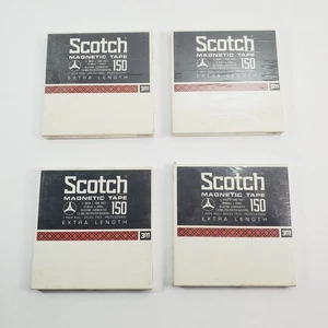 Lote de 4 cintas RTR magnéticas Scotch carrete a carrete 150 - 1/4”x 1800’ nuevas selladas - Imagen 1 de 4