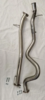 Land Rover  Stainless steel cat back exhaust defender 110 2.2, 2.4 puma, TD5 - Image 1 of 4