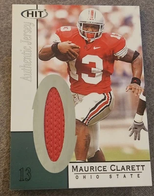 2004 SAGE HIT Maurice Clarett Authentic Rookie Jersey Card  Ohio State Buckeyes  - Image 1 of 2