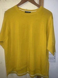 BNWOT M&S Autograph Yellow Sun Gold Gorgeous Top - Size Large - Picture 1 of 9