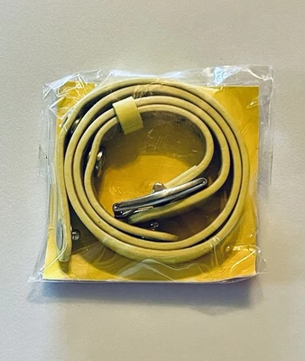 Nuevo abrigo de cuero genuino amarillo origami búho BR4050. 6-7 1/4 pulgadas Foto 1 de 2